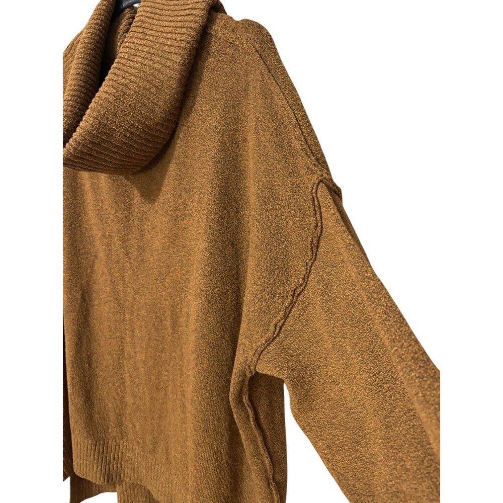 Terra And Sky Brown Cowl Neck Tunic Sweater Soft Knit 3X - Picture 2 of 6